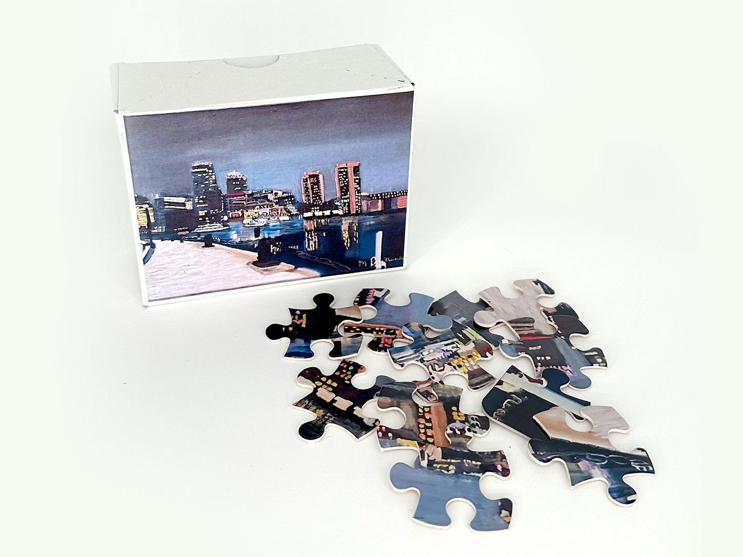 Boston Night Scene Puzzle